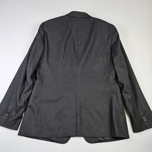 Banana Republic Mens Blazer Nailshead 40R Charcoal Gray 792939 Slim Suit Jacket - Picture 7 of 16